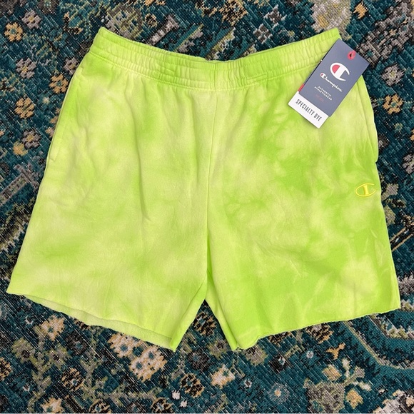 NWT Champion Fleece Dye Lounge Shorts - Picture 2 of 6